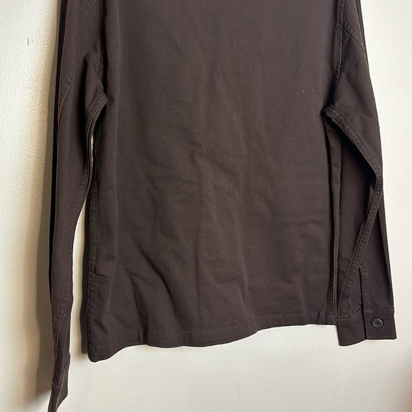 Jack & Jones Produkt Twill Lightweight Utility Overshirt Jacket in Brown - Picture 9 of 9